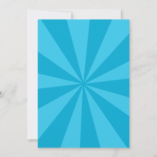 Super Hero Comic Book Style Boy Birthday Blue Einladung (Rückseite)