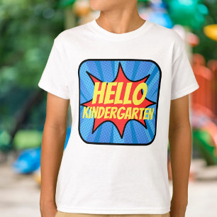 Super Hero Comic erster Tag der Schule Individuell T-Shirt