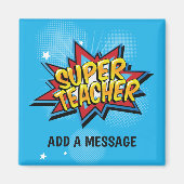 Super Hero Comic: Super Teacher Magnet (Vorne)