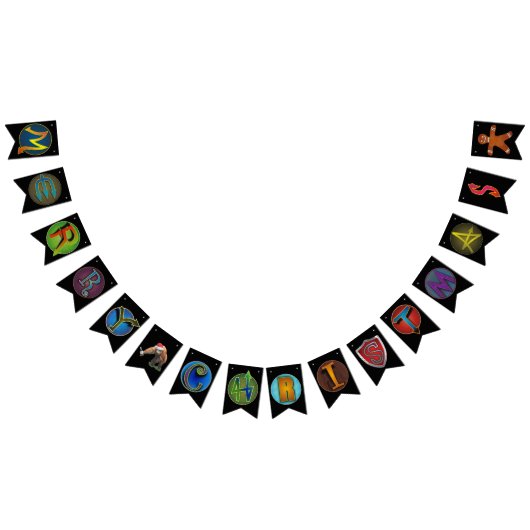 Super Hero "Frohe Weihnachten" Wimpelkette (Alle)