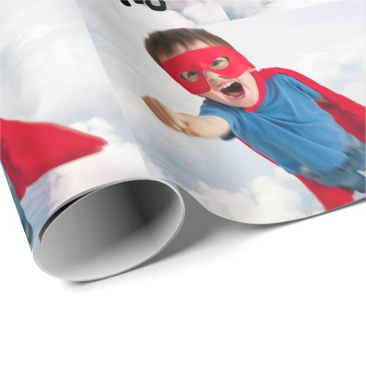 Super Hero Geschenkpapier (Rolleneckpunkt)