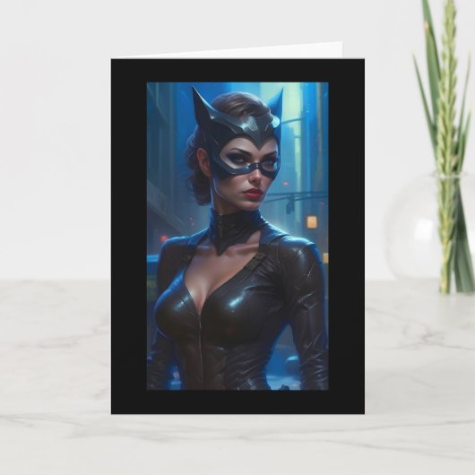 Super Hero Goddess Grußkarte Danke Karte (Vorderseite)