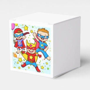 Super Hero Kids Square Geburtstagsparty Fvor Box Geschenkschachtel