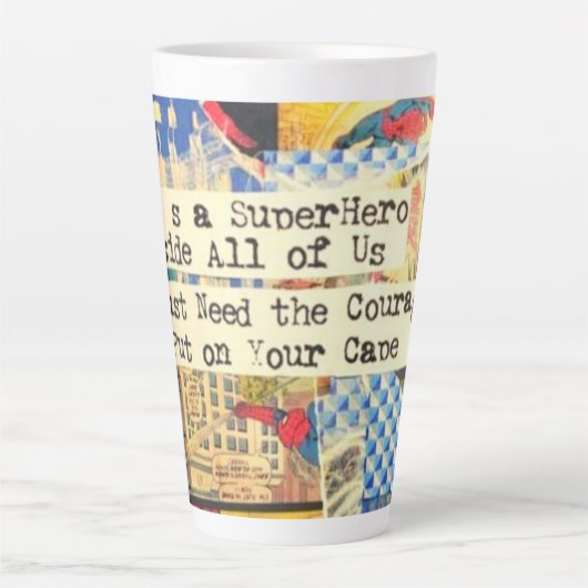 Super Hero Latte Tasse (Vorderseite)