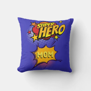 Super Hero Mama Comic Book Style Kissen