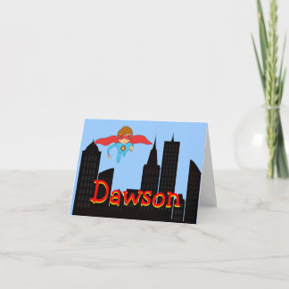 Super Hero Mitteilungskarten