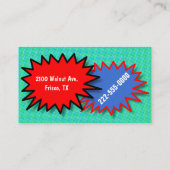 Super Hero Mommy Play Date Card Telefonnummerkarte (Rückseite)