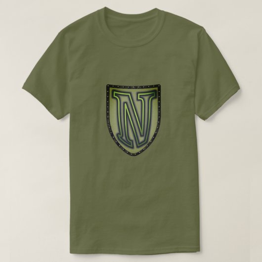 Super Hero "N" Insigna T - Shirt (Design vorne)