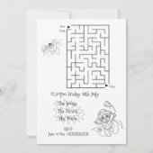 Super Hero Party Farbeinfärben einladen Einladung (Rückseite)