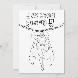 Super Hero Party Farbeinfärben einladen Einladung