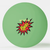 Super Hero Pow Personalisiert Tischtennisball (Vorderseite)