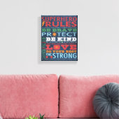 Super Hero Rules Leinwanddruck (Insitu (Wohnzimmer))