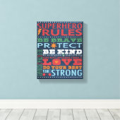 Super Hero Rules Leinwanddruck (Insitu (Holzboden))