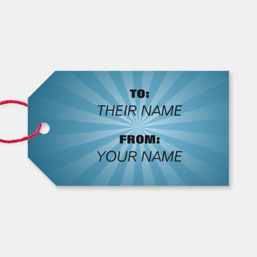 Super Hero Senior Geschenkanhänger (Rückseite Horizontal)