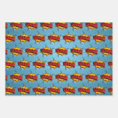 Super Hero Senior Geschenkpapier Set (Vorderseite 3)