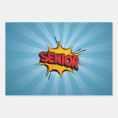 Super Hero Senior Geschenkpapier Set (Vorderseite)