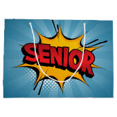 Super Hero Senior Große Geschenktüte (Rückseite)
