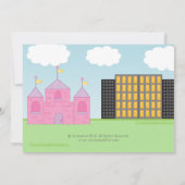 Super Hero und Princess Twins Joint Birthday Party Einladung (Rückseite)