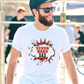 Super Hero Vater Cartoon Bubble Fun T-Shirt