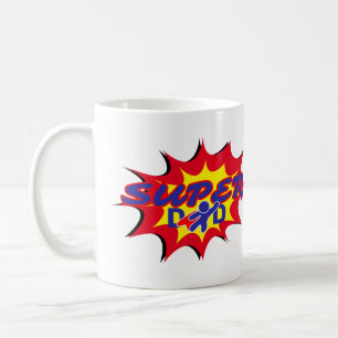 Super Hero Vater Comic Buch Vatertag Kaffeetasse