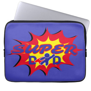 Super Hero Vater Comic Buch Vatertag Laptopschutzhülle