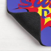 Super Hero Vater Comic Buch Vatertag Mousepad (Ecke)