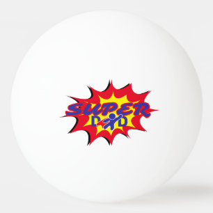Super Hero Vater Comic Buch Vatertag Tischtennisball