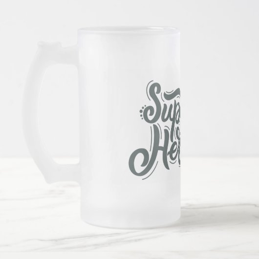 Super Hero Vater Mattglas Bierglas (Links)