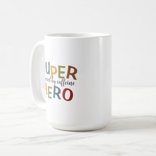 Super Hero Vater Vathers Day Kaffeetasse (Vorderseite Links)