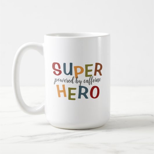 Super Hero Vater Vathers Day Kaffeetasse (Links)