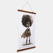 Super Hero Wandteppich Mit Holzrahmen (Gewinkelt)