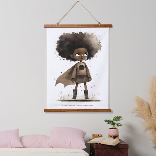 Super Hero Wandteppich Mit Holzrahmen (Schlafzimmer)