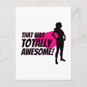 Super Hero Woman Power Postkarte (Vorderseite)