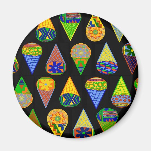 Super Heroes Ice Cream Cones Magnet (Vorne)