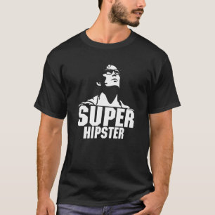 Super Hipster Brille Barted Bow Krawatte Hippies m T-Shirt