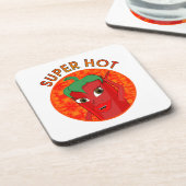 Super Hot Pepper Diva Getränkeuntersetzer (Linke Seite)