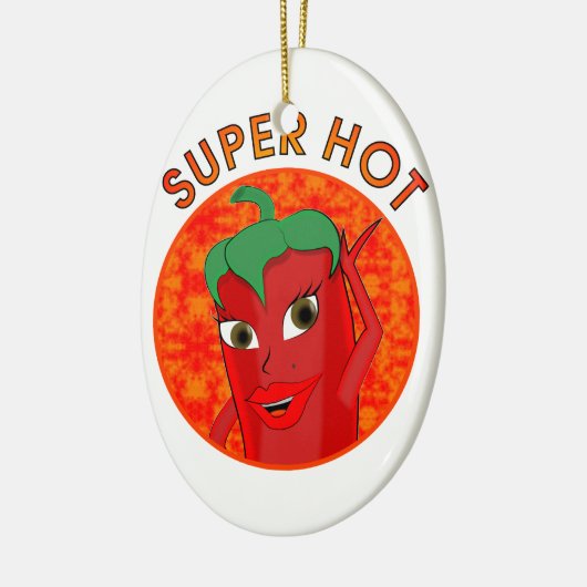 Super Hot Pepper Diva Keramikornament (Links)