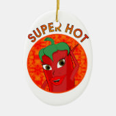 Super Hot Pepper Diva Keramikornament (Vorne)