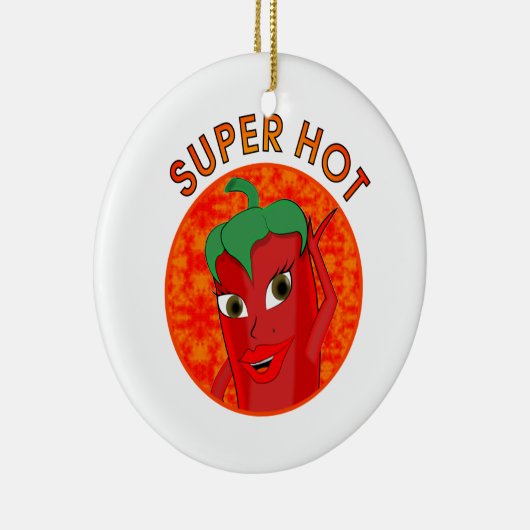 Super Hot Pepper Diva Keramikornament (Rechts)