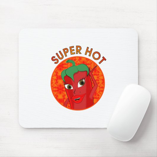Super Hot Pepper Diva Mousepad (Mit Mouse)
