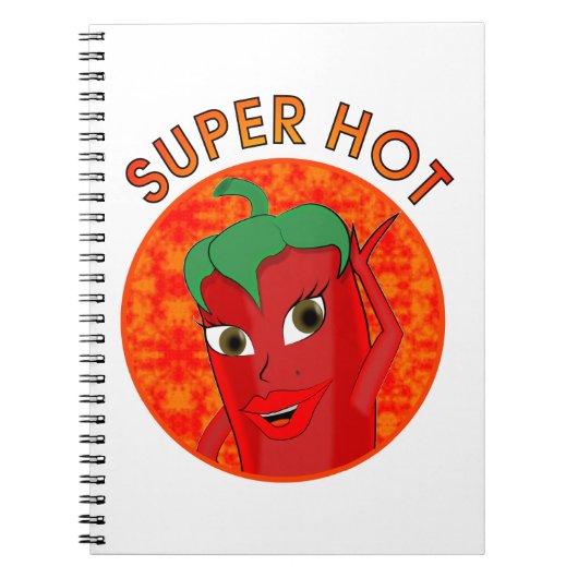 Super Hot Pepper Diva Notizblock (Vorderseite)