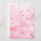 Super Hübsch Pink Stars Modernes Halloween Einladung (Rückseite)