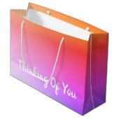 Super Hübsches Denken Große Geschenktüte (Vorderseite Schrägansicht)