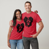 Super Hund Retro Girl T-Shirt (Unisex)