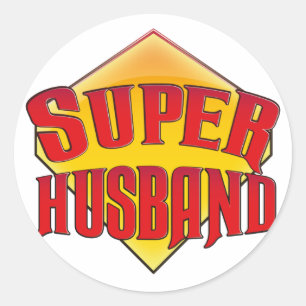 Super Husband Runder Aufkleber