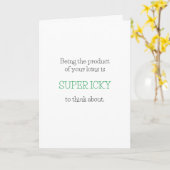 Super Icky Father's Day Card Karte (Gelbe Blume)