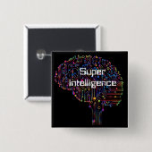 Super-Intelligenz-Technologie Button (Vorne & Hinten)