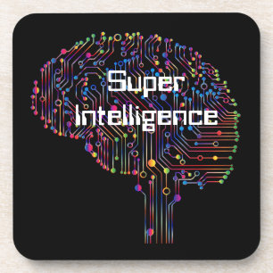 Super-Intelligenz-Technologie Getränkeuntersetzer