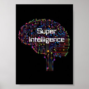 Super-Intelligenz-Technologie Poster
