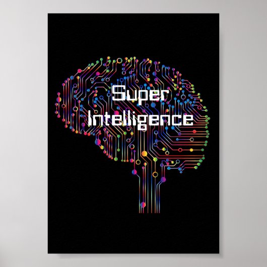 Super-Intelligenz-Technologie Poster (Vorne)